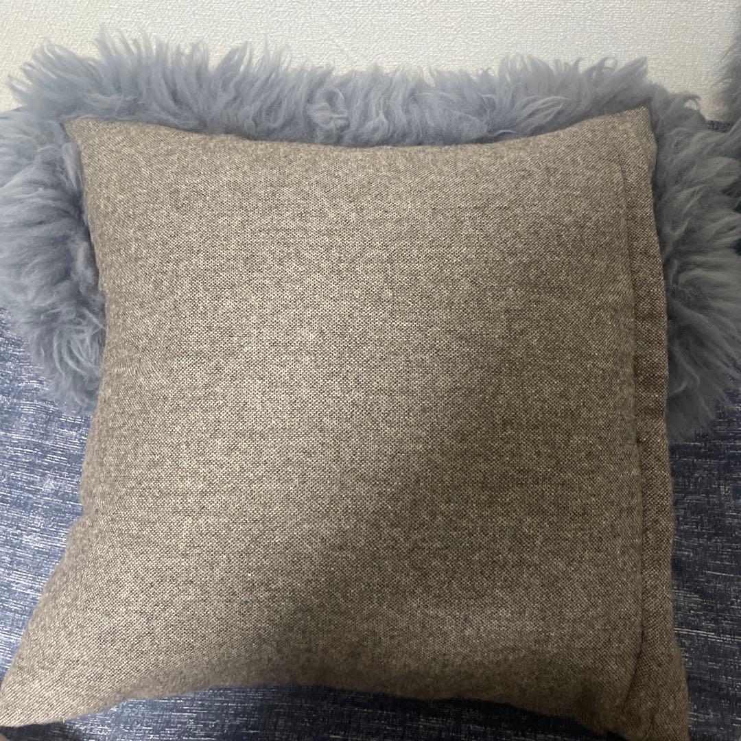 NEED'K IMECA クッション　冬　羊毛皮　2個セット