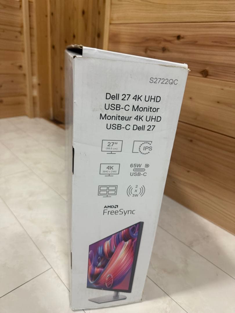 Dell 27 4K UHD USB-C Monitor S2722QC 美品