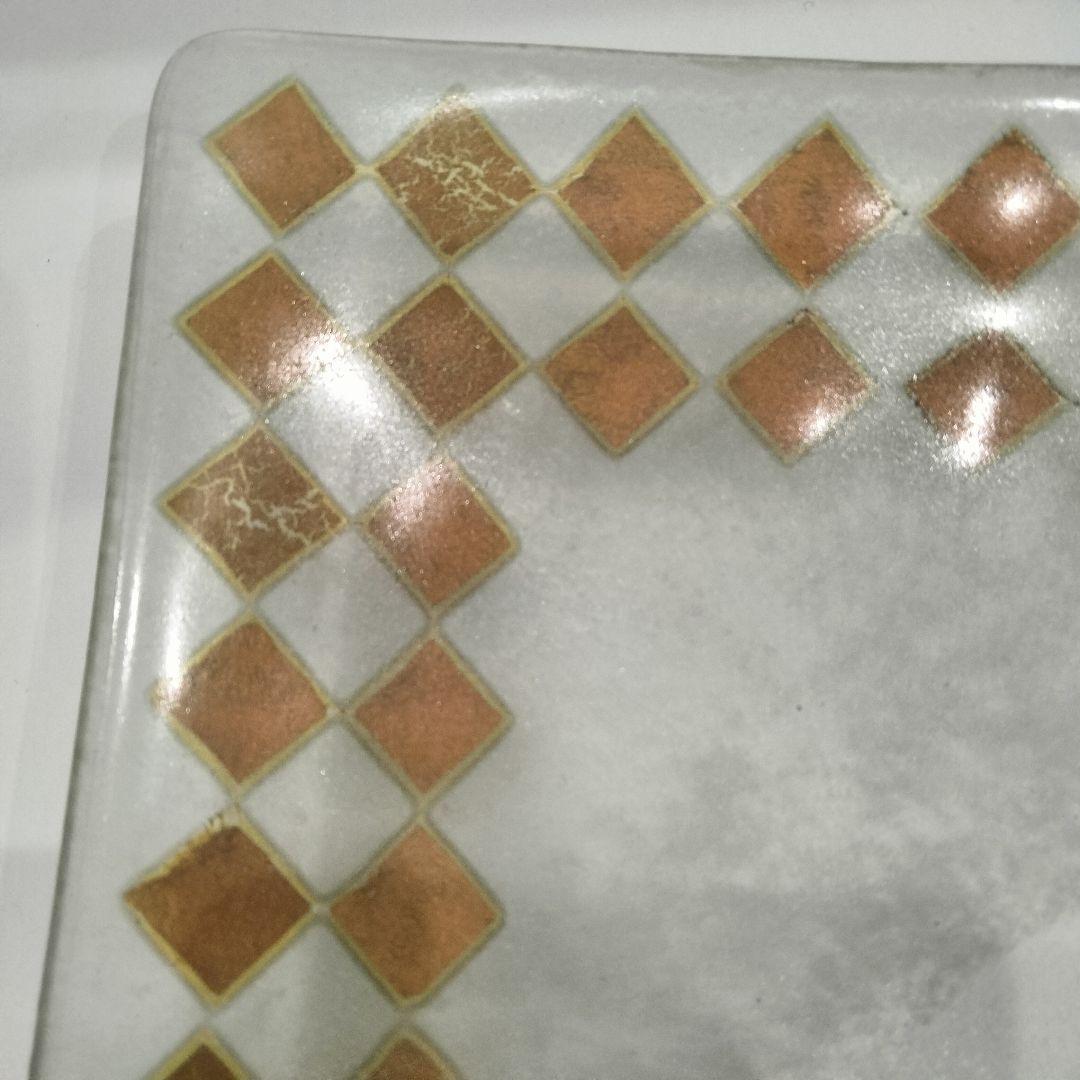 M251 由水常雄 1984年個展出品 模正倉院ガラス器 ゴールドサンドイッチ