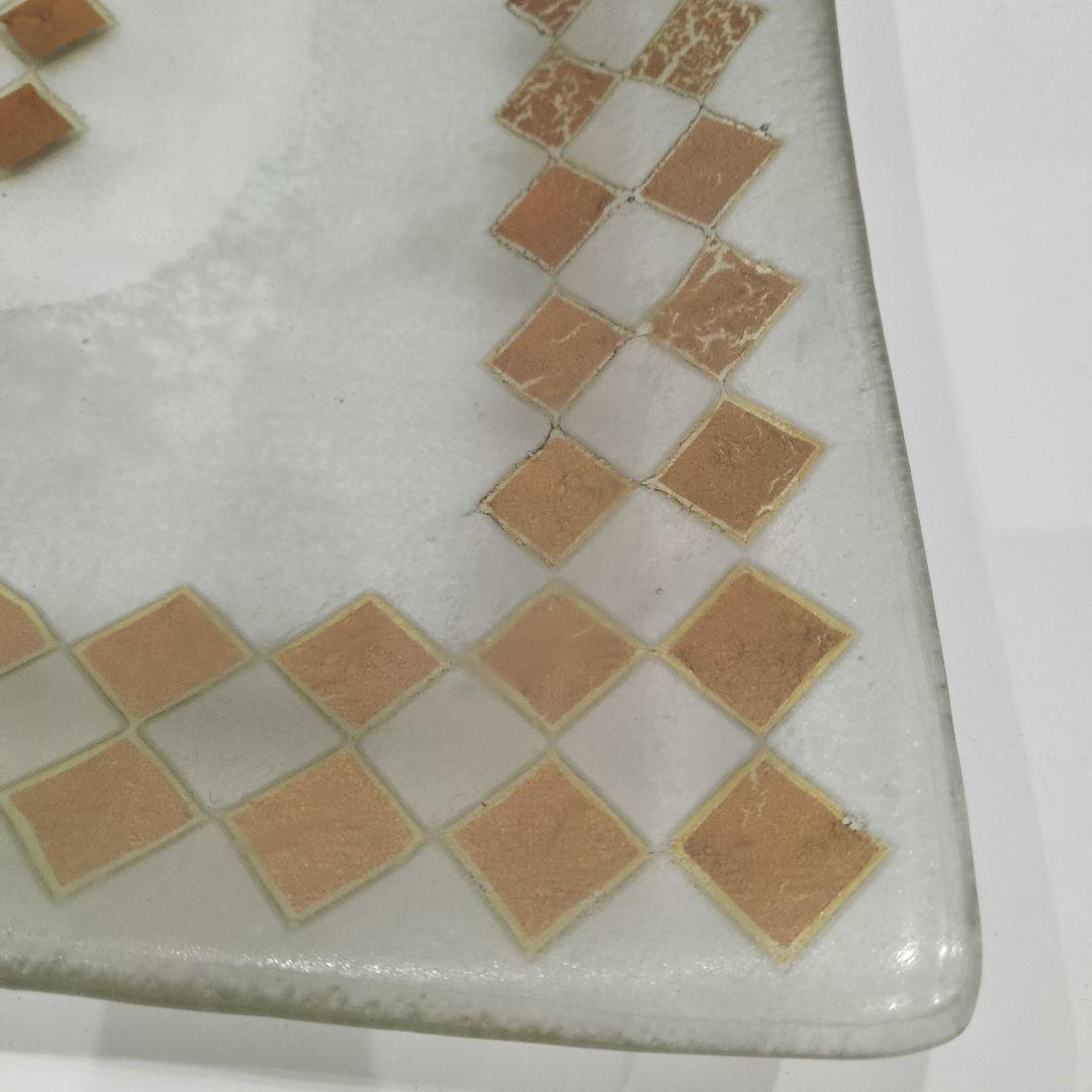 M251 由水常雄 1984年個展出品 模正倉院ガラス器 ゴールドサンドイッチ