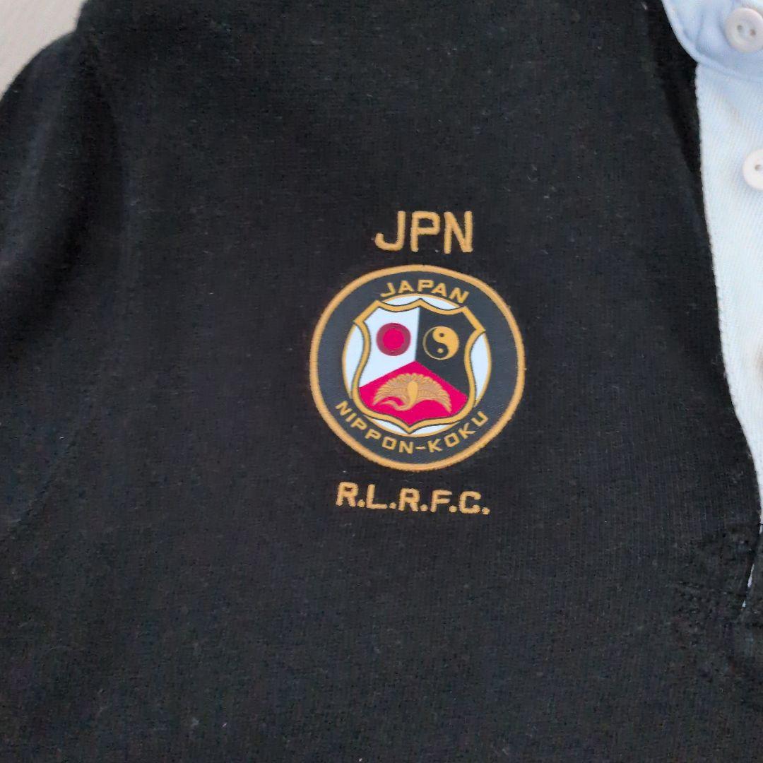 ラルフローレンポロ　ラグビー ポロシャツ 黒 長袖 ベア刺繍　М