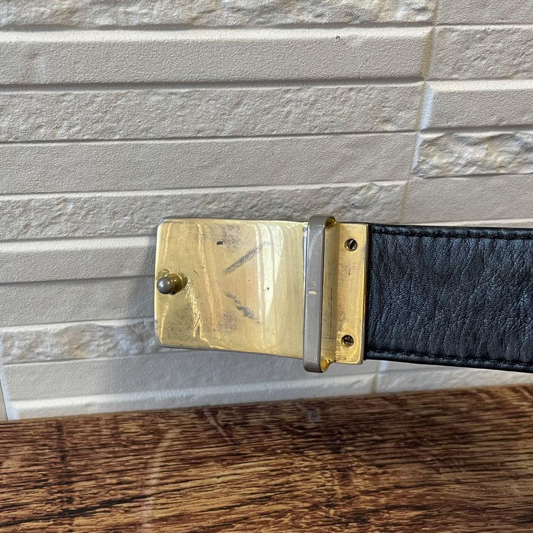 シャネル ビコローレ マトラッセ ココマーク バックル ベルト ブラック.