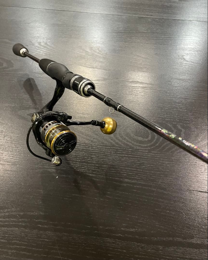 アジング釣りセット2ピースロッド（198㌢）&リール・ダイワ月下美人ワーム7点付