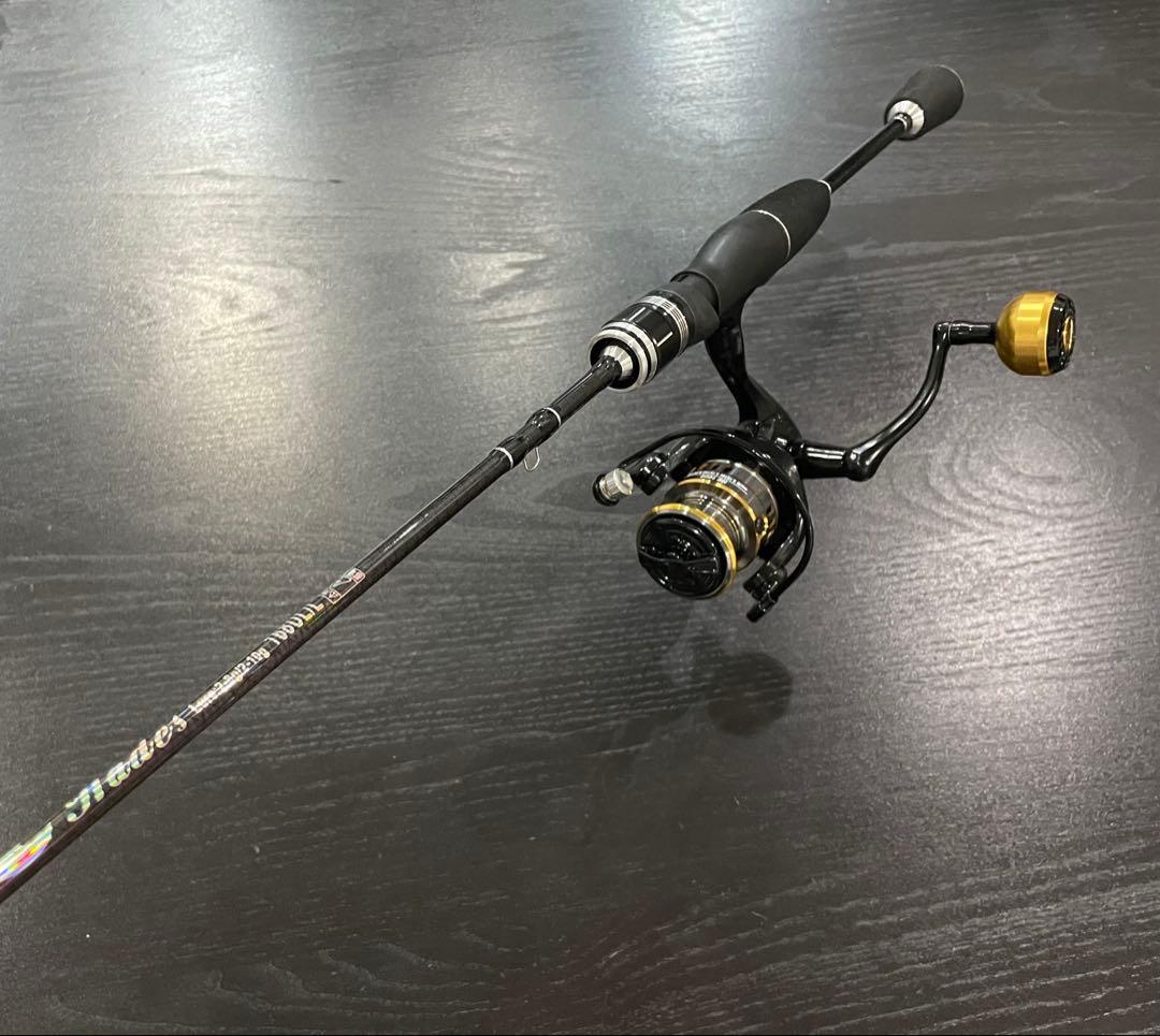 アジング釣りセット2ピースロッド（198㌢）&リール・ダイワ月下美人ワーム7点付