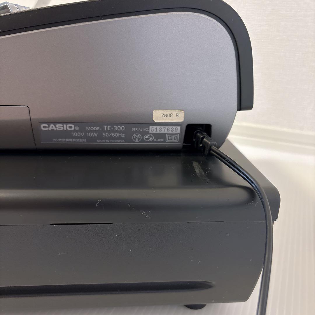 【動作確認済み】 CASIO 電子レジスター TE-300 ブラック カシオ