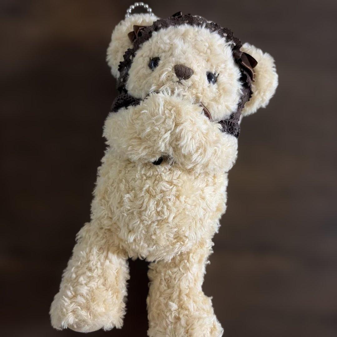 R*H様 ベイビー　くまくみゃポシェット 茶リボン ヴィンテージ　ミニサイズ