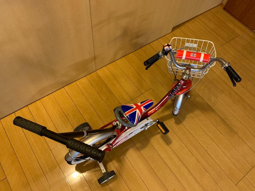 ミニ自転車１４インチ　手押し棒付き