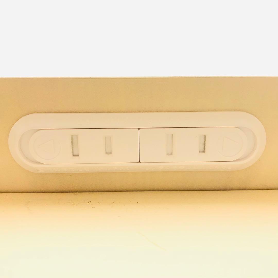 東海家具　ナイトテーブル　猫脚　木製　コンセント付き　完成品