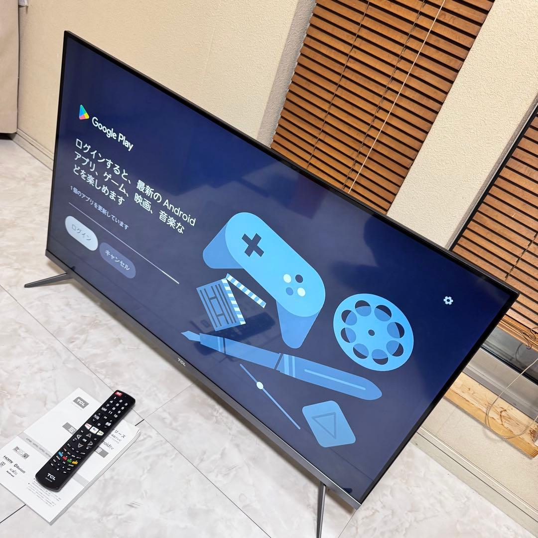 美品 TCL 43V型液晶テレビ Android搭載 スマートテレビ2020年製