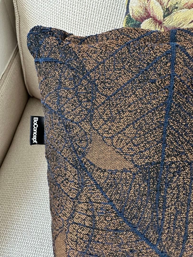 BoConcept クッション 正方形 長方形 ブラウン・ネイビー