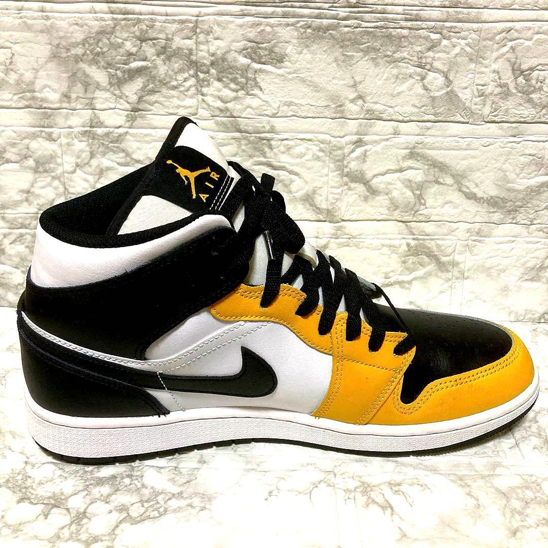 ナイキ エアジョーダン1ミッド \"イエローオークル” 28.5cm