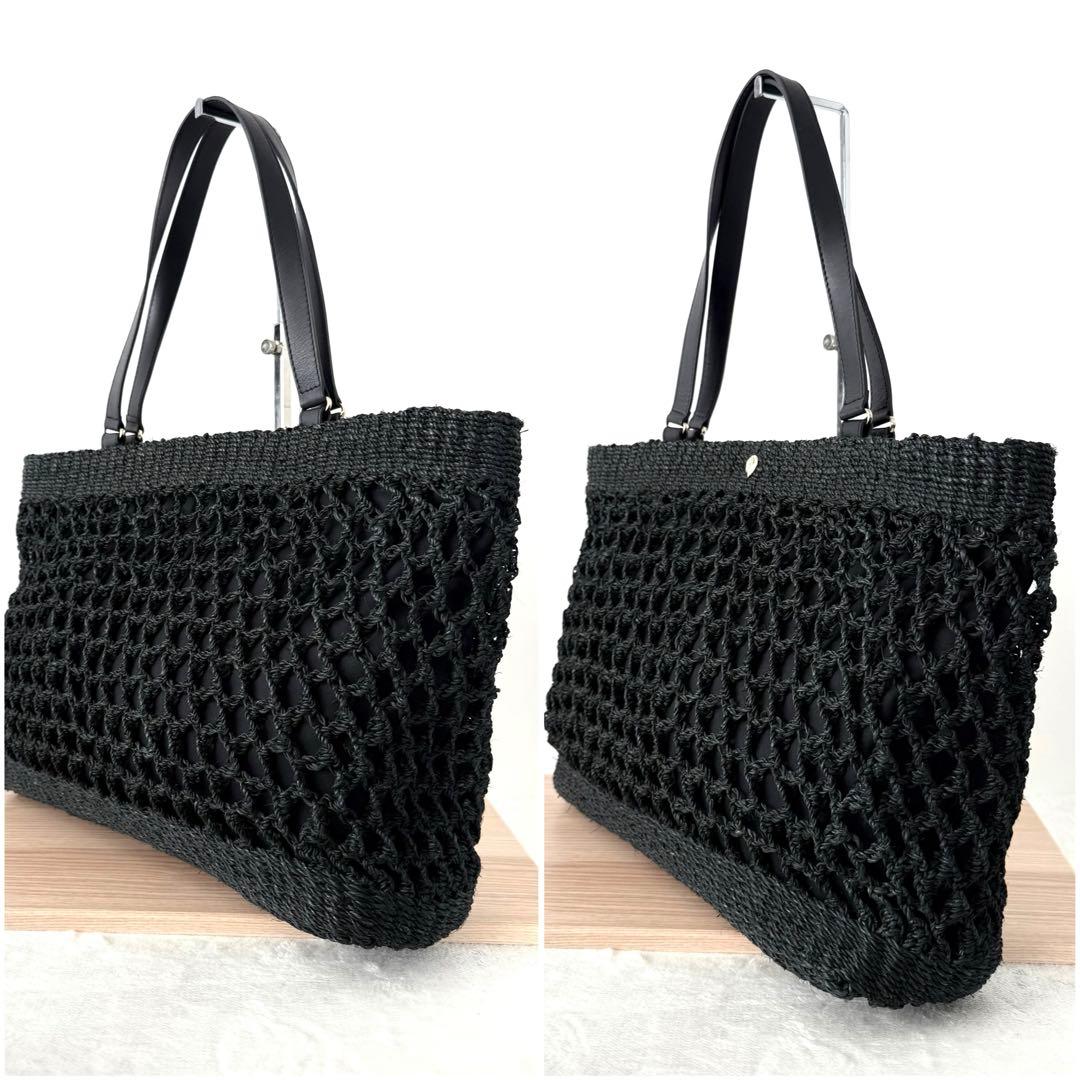 【極美品✨️】HELEN KAMINSKI かごバッグ トートバッグ ブラック