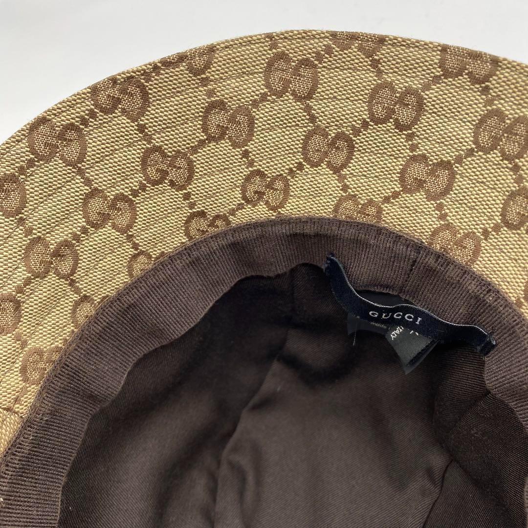 GUCCI グッチ　GG柄　 バケットハット　Lサイズ　帽子