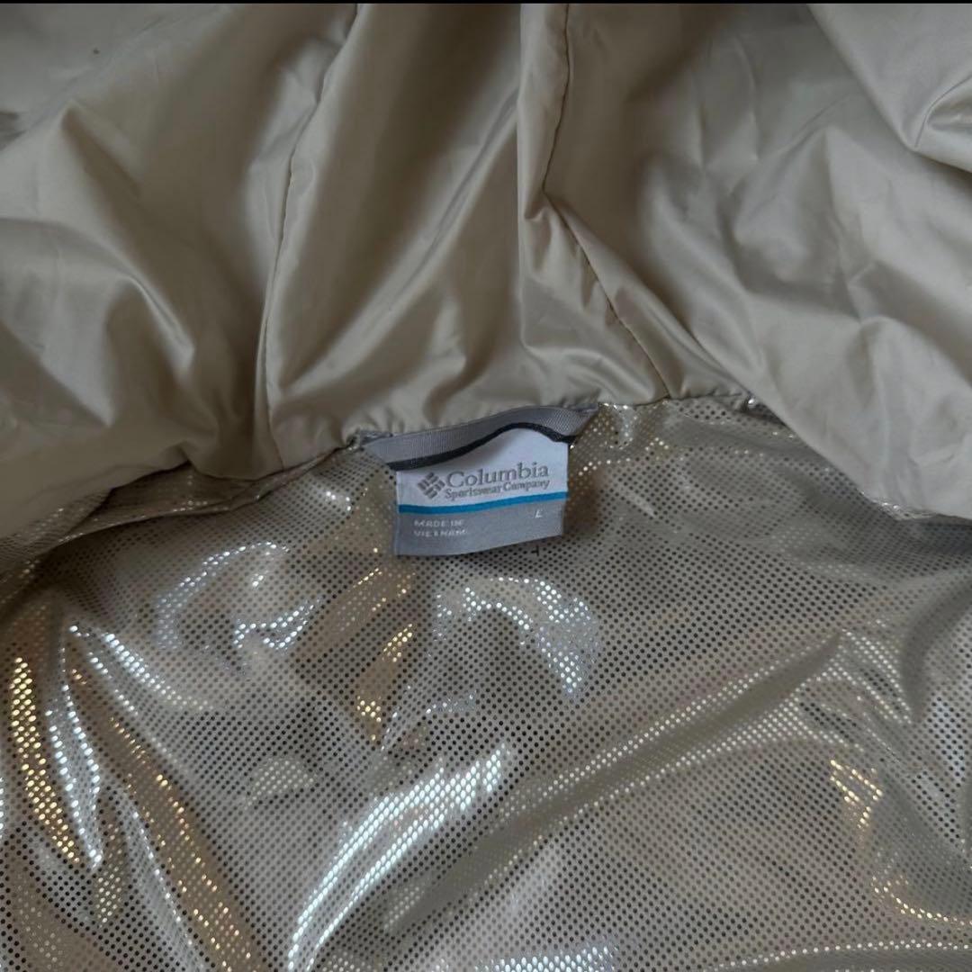 【希少カラー⭐️】極暖Columbia ダウンジャケット　ベージュ　白　極美品