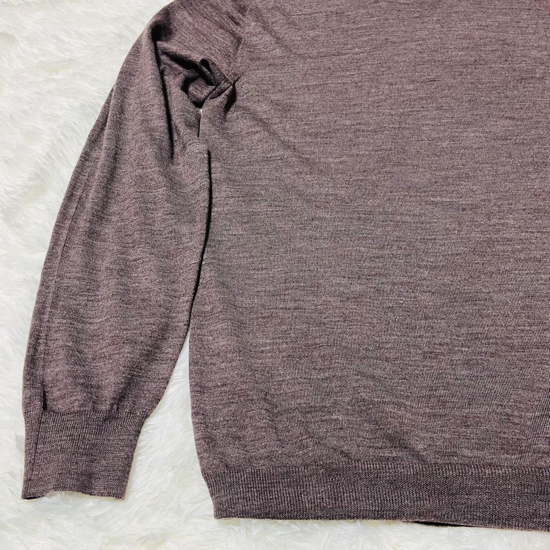 美品　高級　FEDELI LANA 140 WOOL モックネックニット