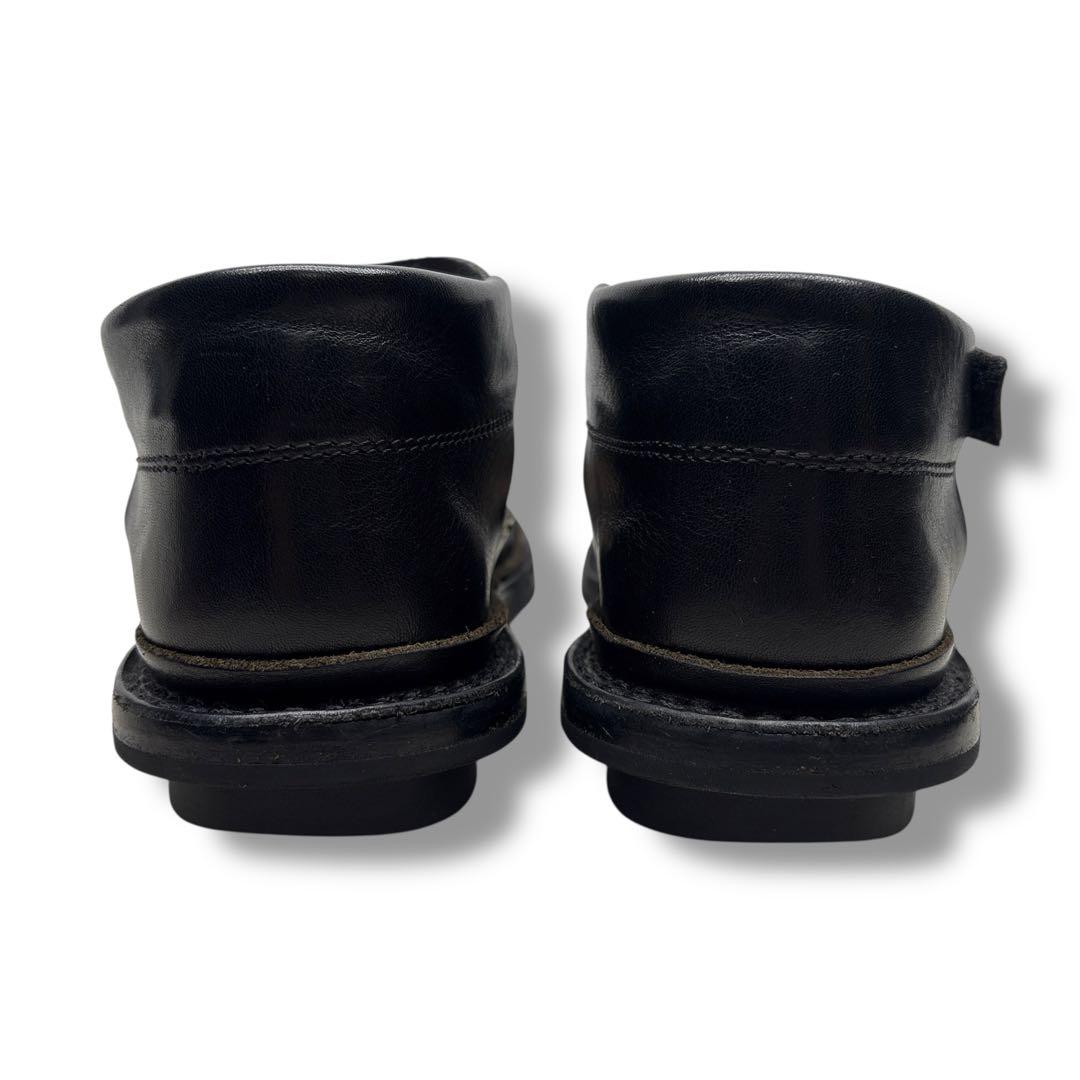 美品■trippen 【23.5】FRINGE アンクルストラップ サンダル 黒