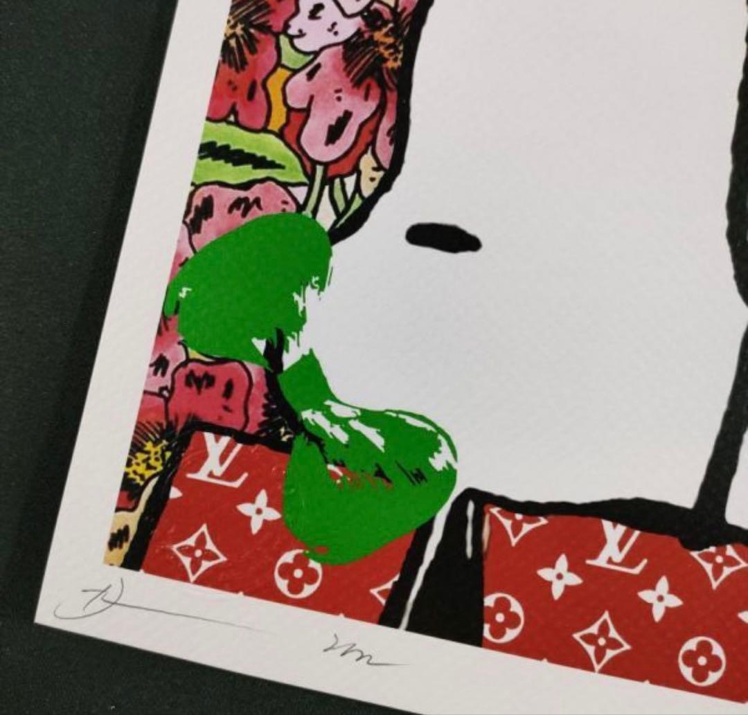 DEATH NYC/限定アートポスター/スヌーピー O/ウッドストック/