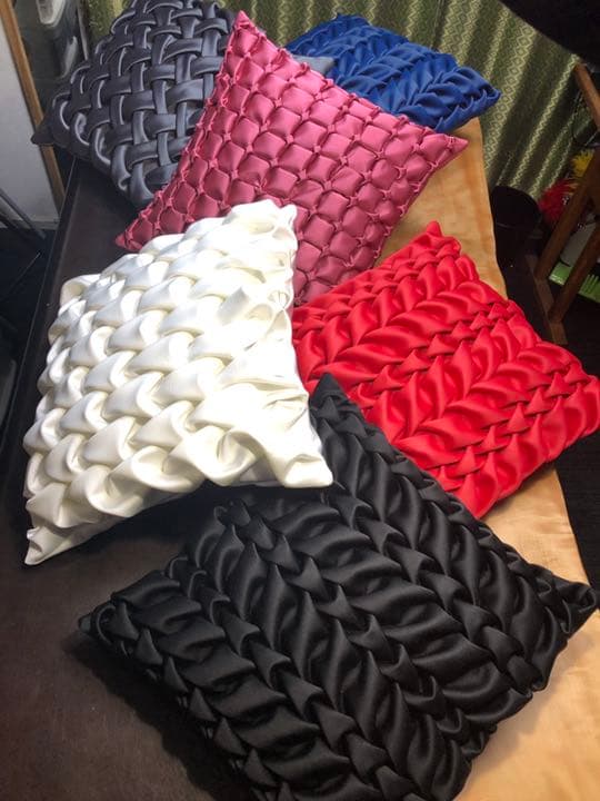 クッションカバー　【ブルー】