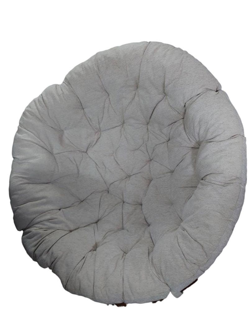 ニトリ　パパサンチェア　ソファ　ベージュ×ダークブラウン