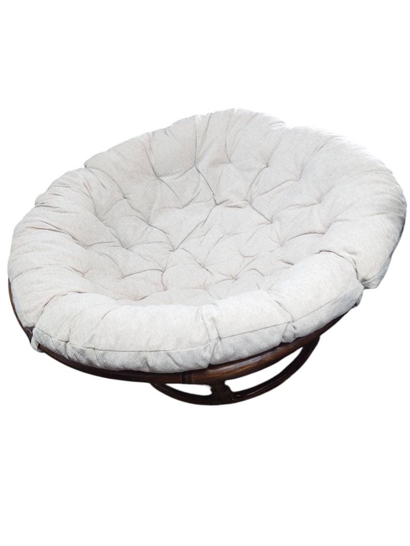 ニトリ　パパサンチェア　ソファ　ベージュ×ダークブラウン