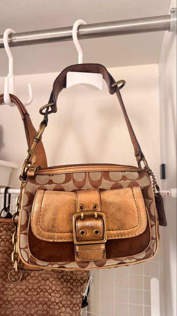 Coach ブラウン ショルダーバッグセット