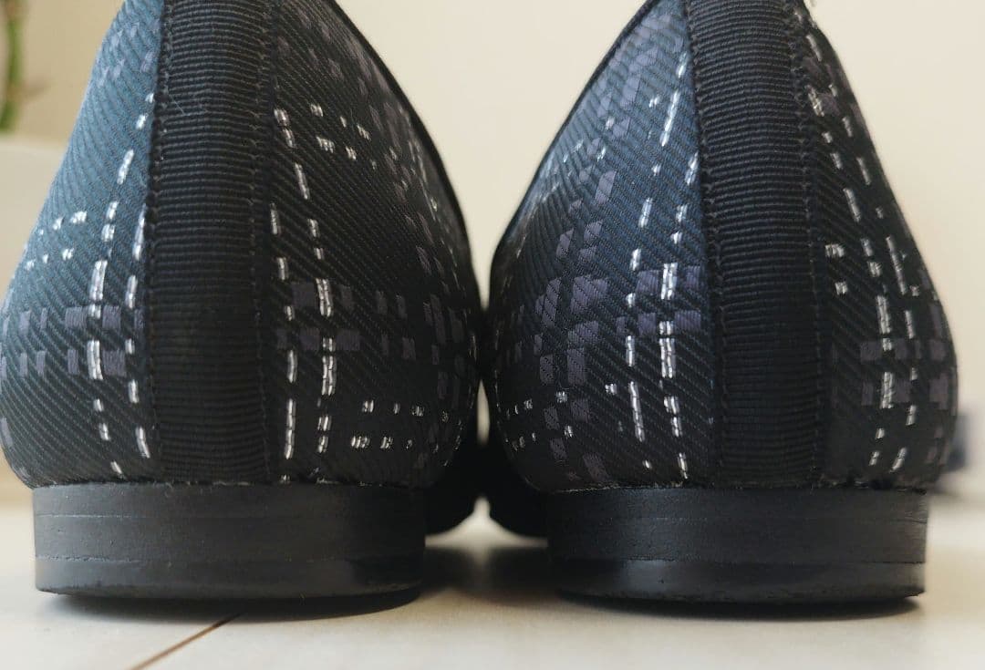 BARCLAY（バークレー）晴雨兼用 エレガントシューズ ブラックファブリック