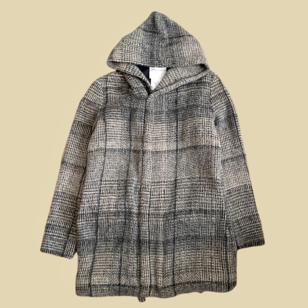 @様 STEPHAN SCHNEIDER モヘア混 ウール フーディーコート