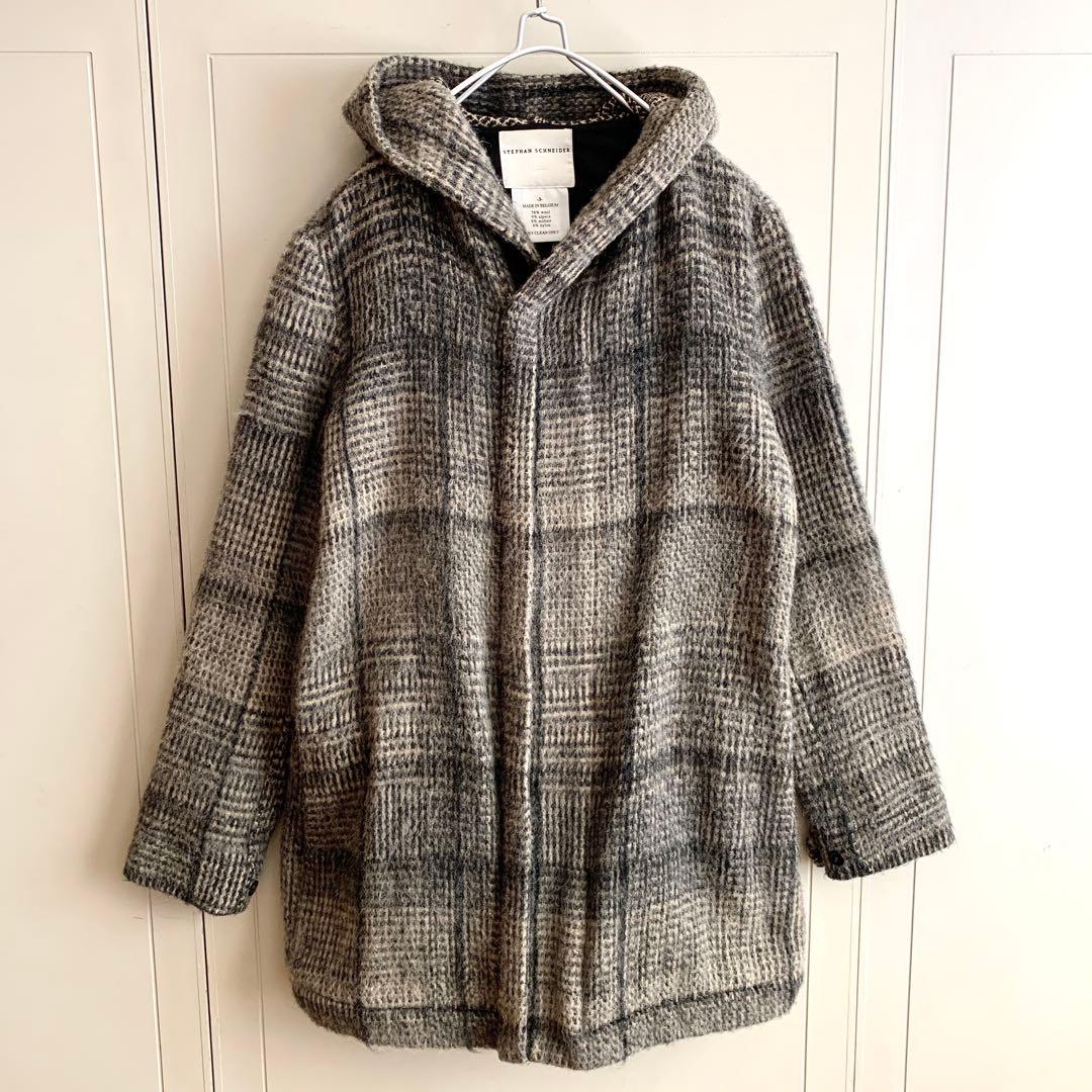 @様 STEPHAN SCHNEIDER モヘア混 ウール フーディーコート