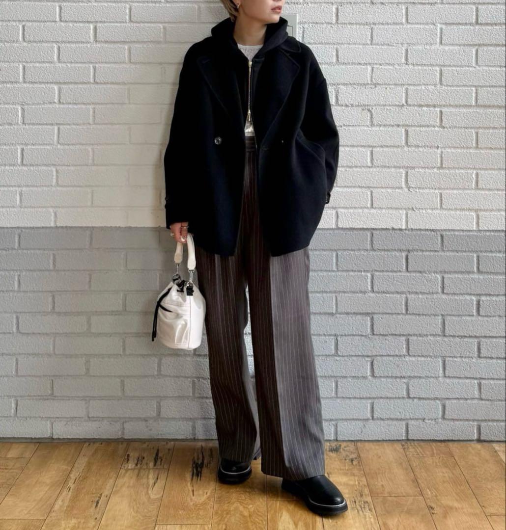 新品グリーンレーベル　リバー テーラード ミドルコート