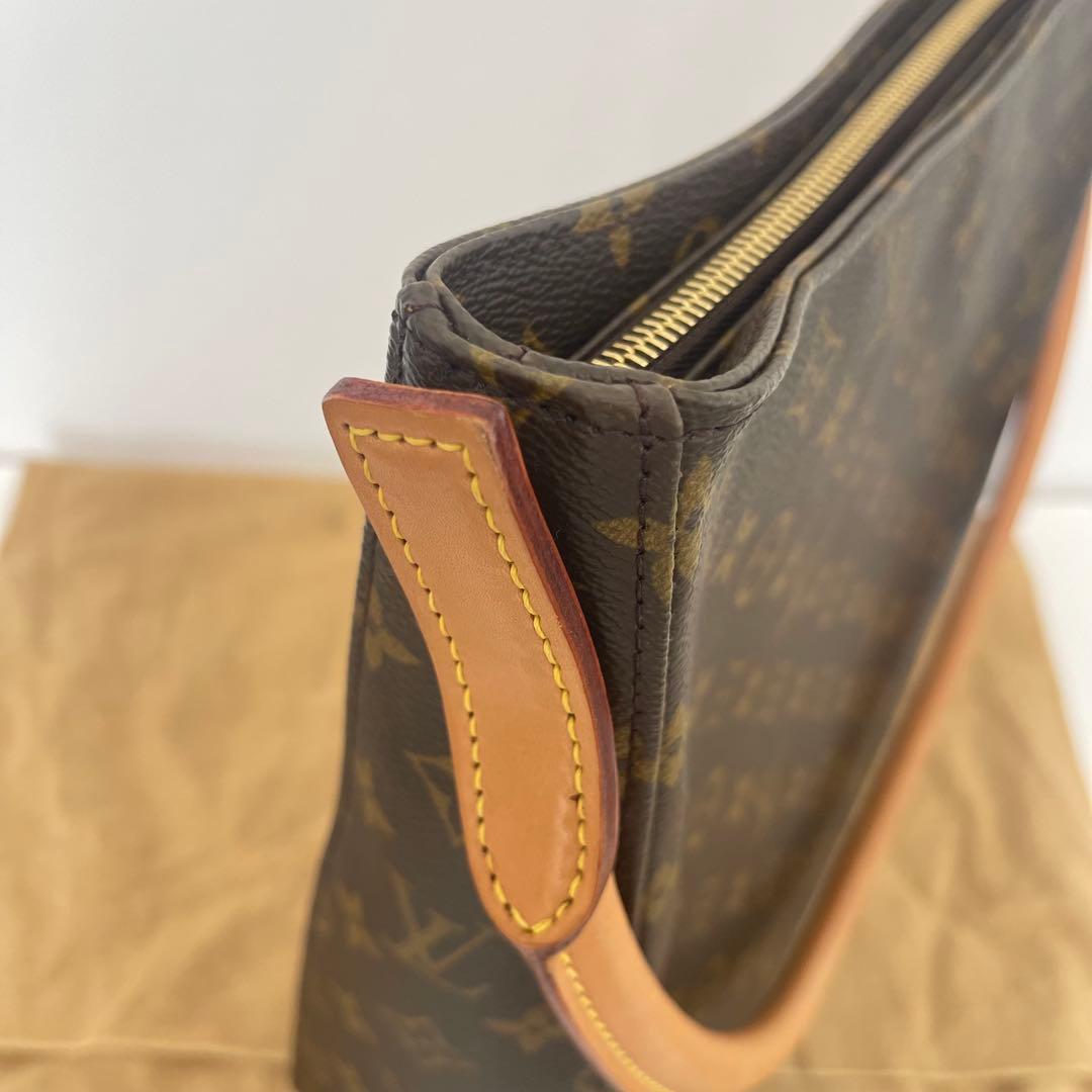 極美品 ルイヴィトン ルーピングGM ショルダーバッグ モノグラム ブラウン