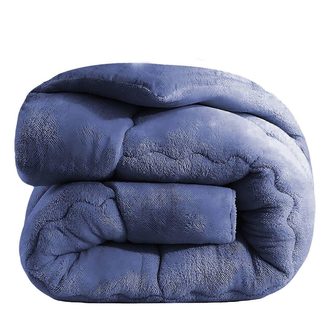 冬用 掛け布団 ダブル フランネル 四層構造 抗菌防臭あったかい2個セット