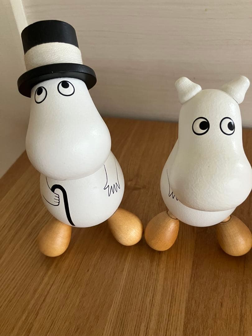 ムーミンツボ押し　4体セット　+ ムーミンママ木製フィギュア