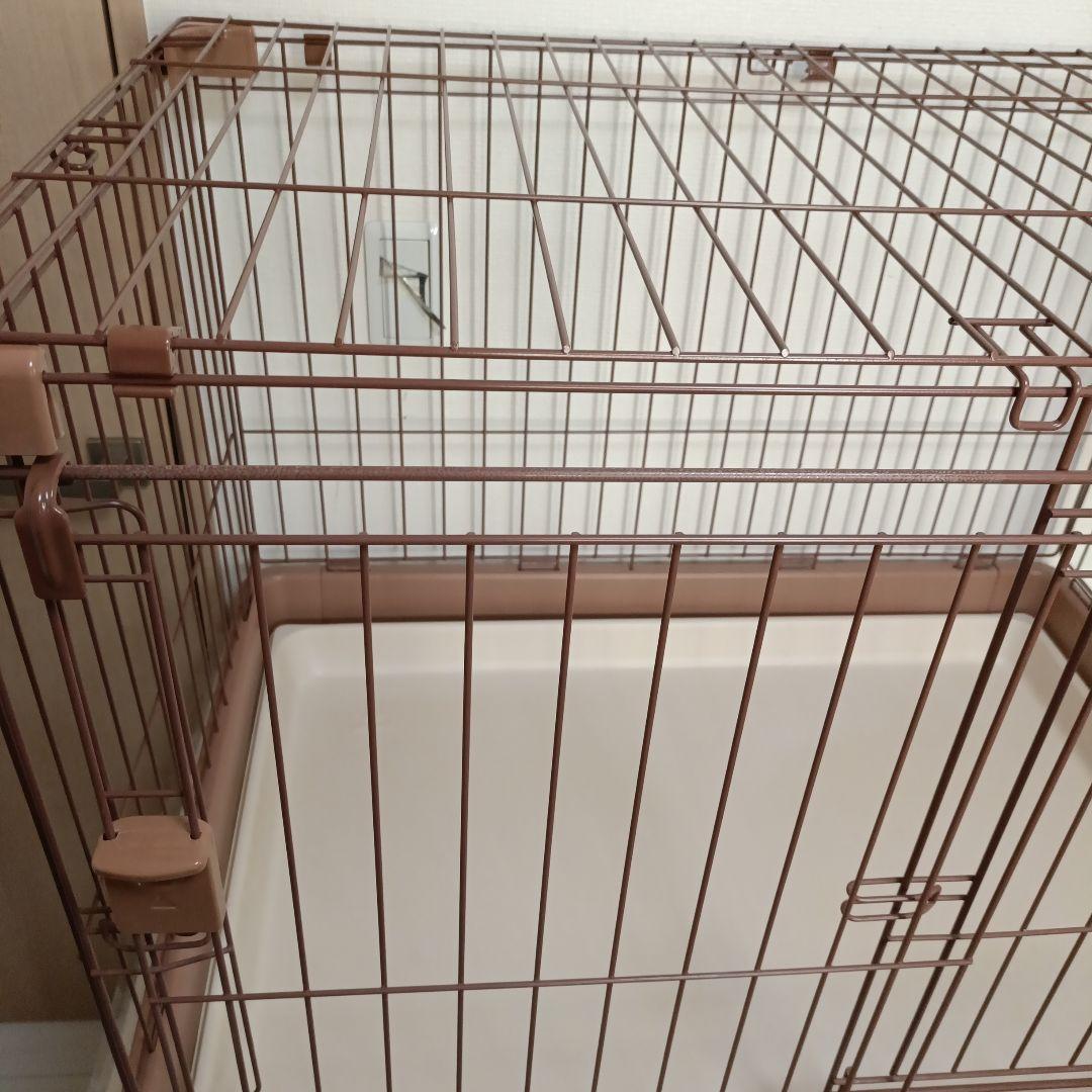 リッチェル ペット用 お掃除簡単サークル 90cm x 60cmブラウン【美品】