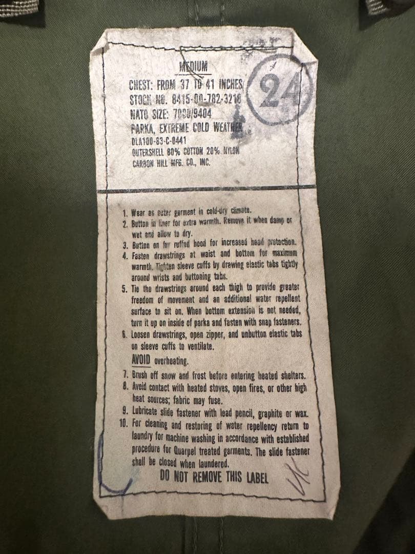 M65 70s フィッシュテール　モッズコート　米軍実物 US Army M