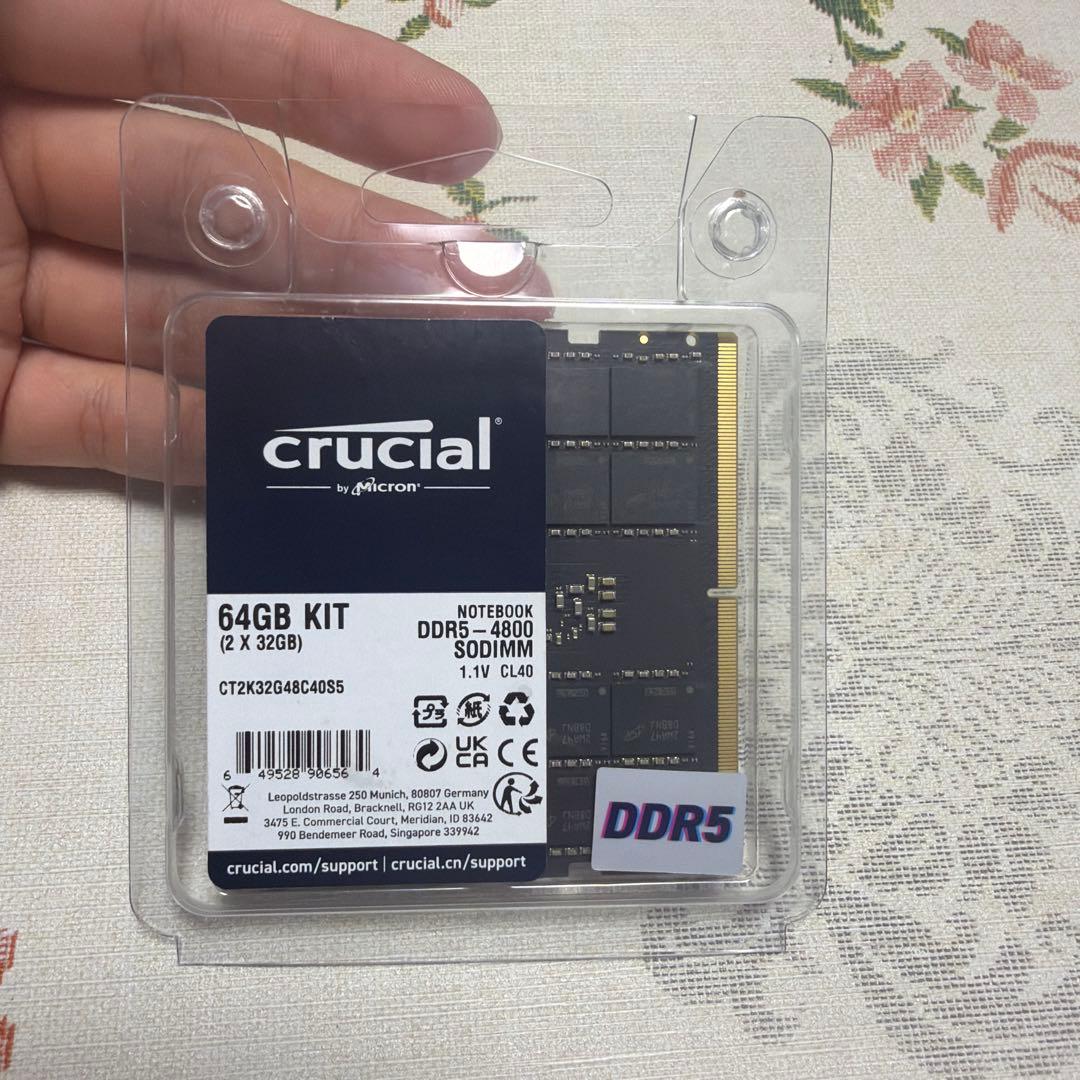 Crucial DDR5 64GBキット (32GB x 2)