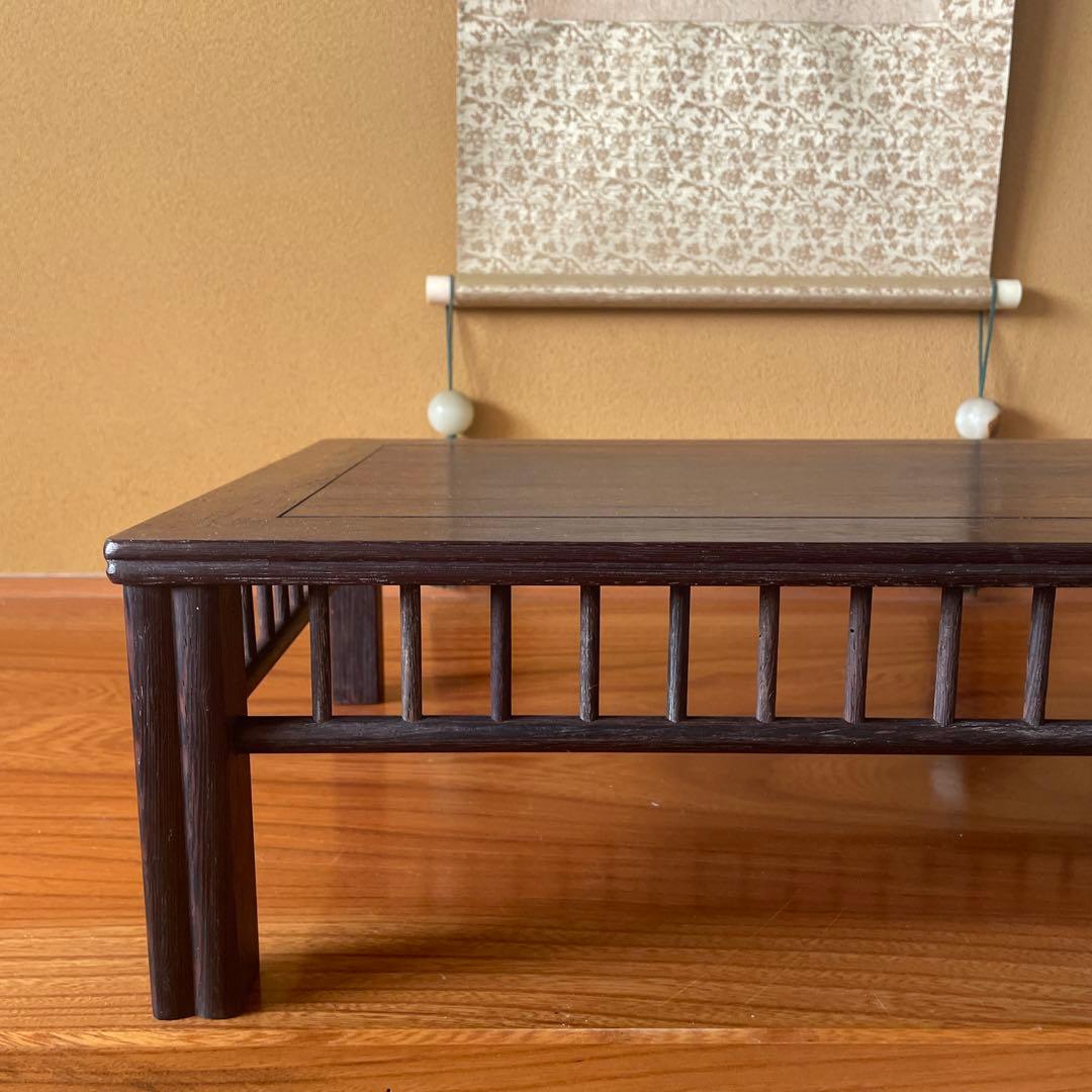 【唐木】鉄刀木（たがやさん)[高級] 花台 盆栽台 飾り台 天然木 ビンテージ品