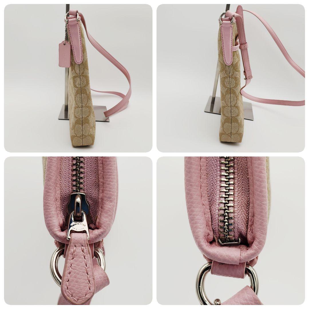 美品 ★COACH★ コーチ ショルダー シグネチャー ベージュ F34938