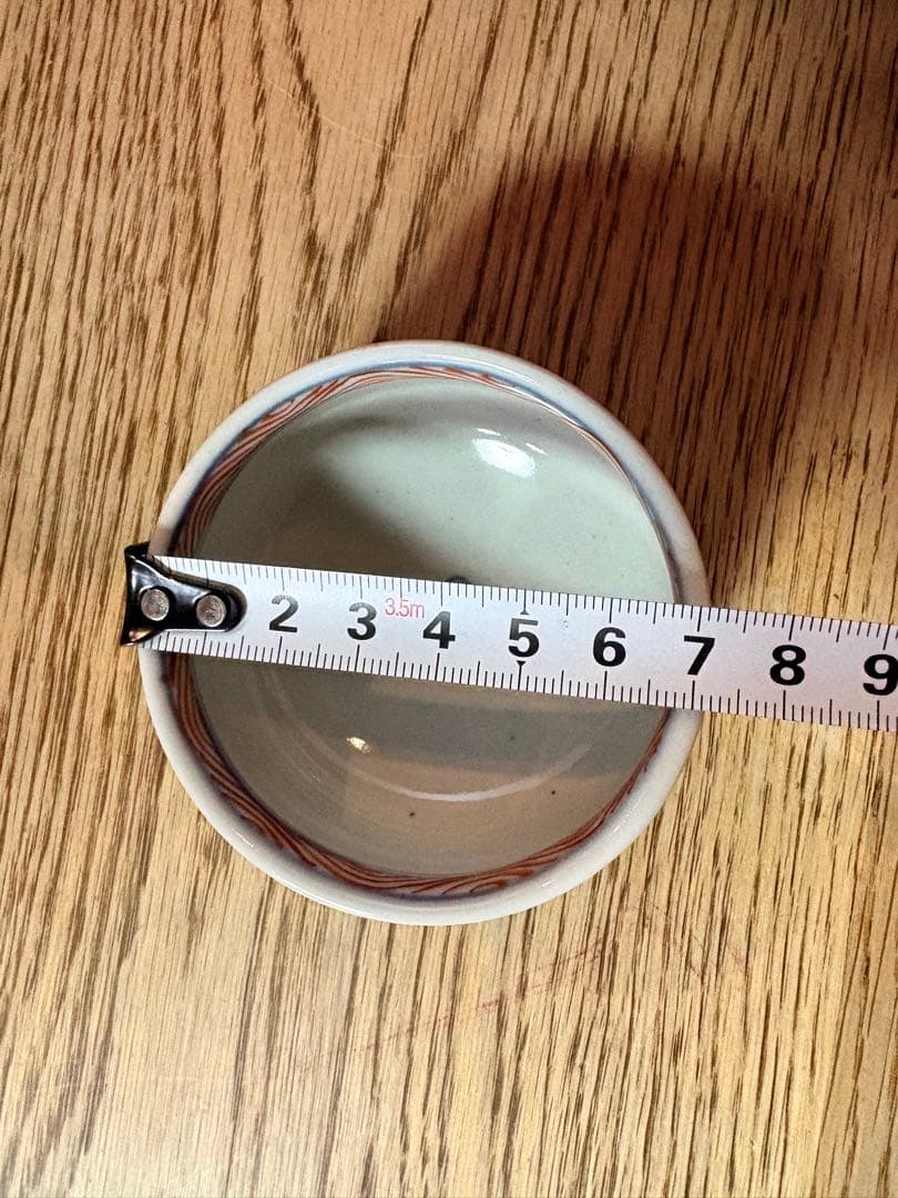 佐藤走波(五代66歳)染錦. 湯飲み三客