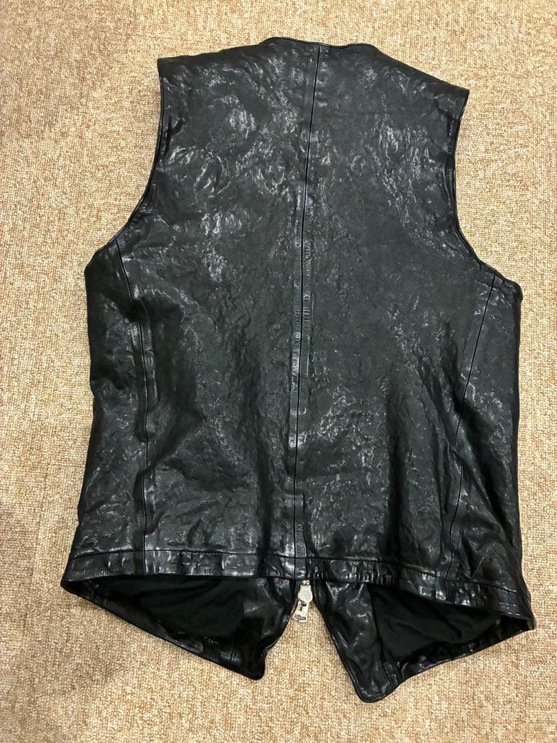 バックラッシュFRENCH SHOULDER GARMENT-DYED VEST