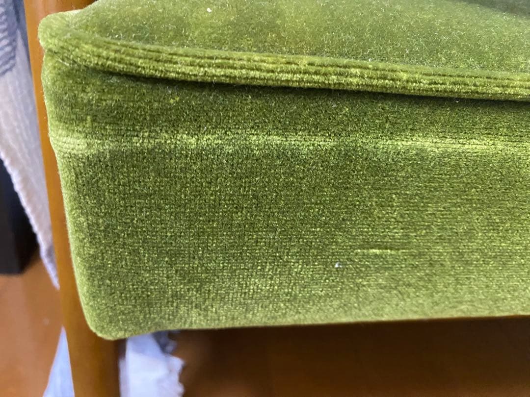 【送料込】カリモク60 Ｋチェア（モケットグリーン）