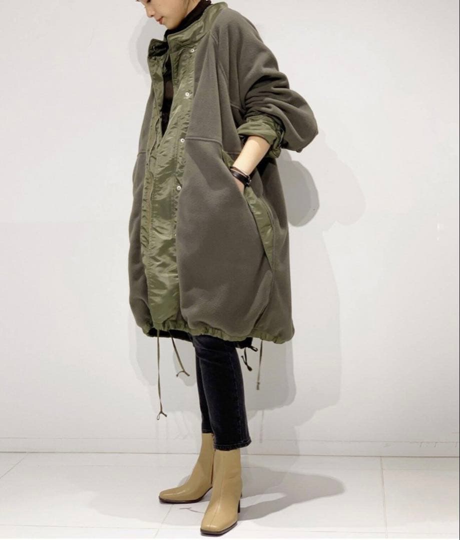 STAND ALONE/スタンド アローン】リバーシブル フリースxモッズコート