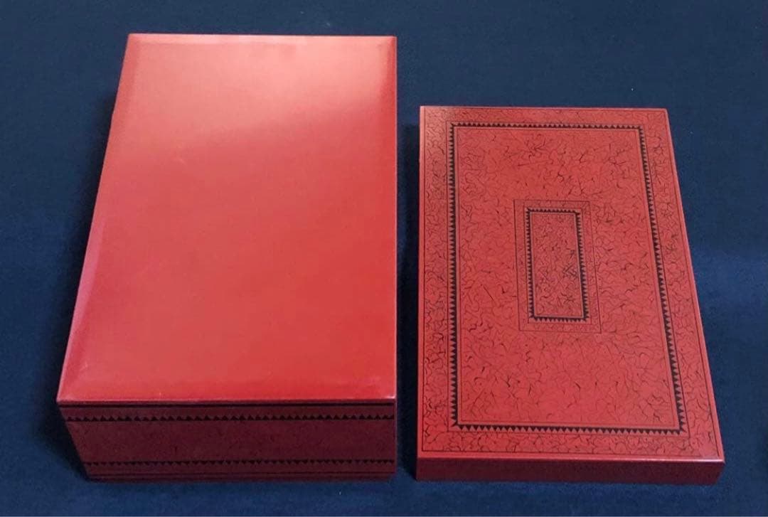 《R》茶道具 蒟醤 茶箱 お茶道具5点付 木製漆器　250827G3