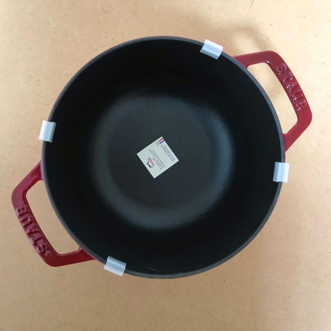 【新品】STAUB Wa-NABE ワナベ M 18cm　チェリー