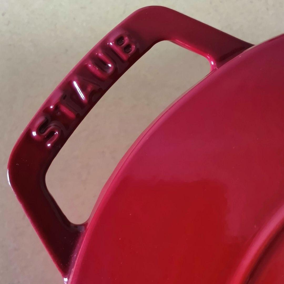 【新品】STAUB Wa-NABE ワナベ M 18cm　チェリー