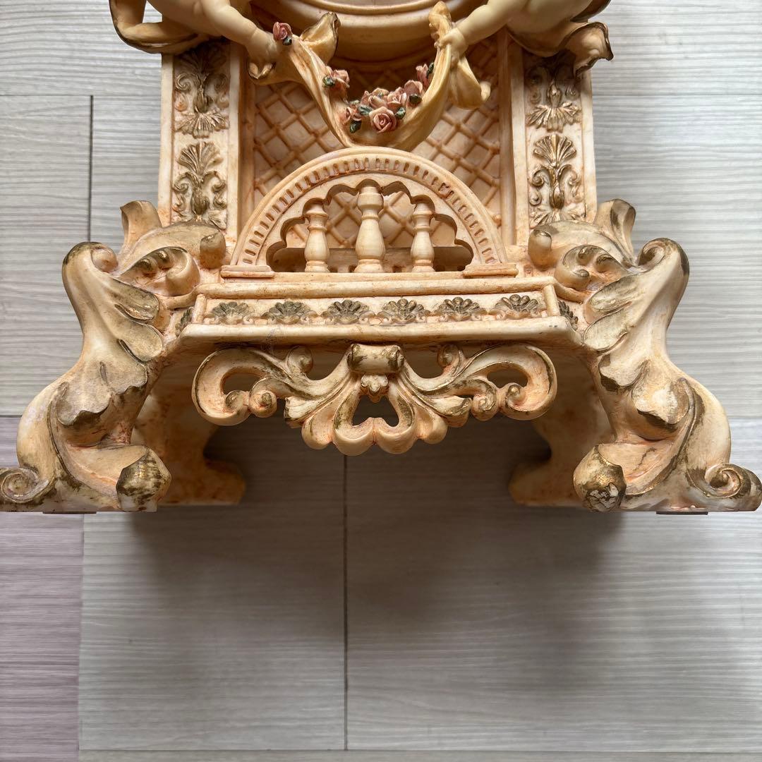 バロックスタイル 置時計 天使の彫刻 ジャンク品