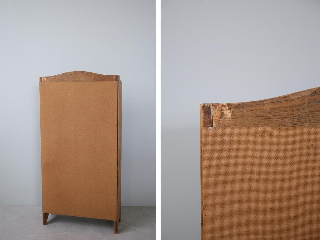 英国アンティーク木製ブックシェルフ/本棚/飾り棚/ラック/テーブル(88-110