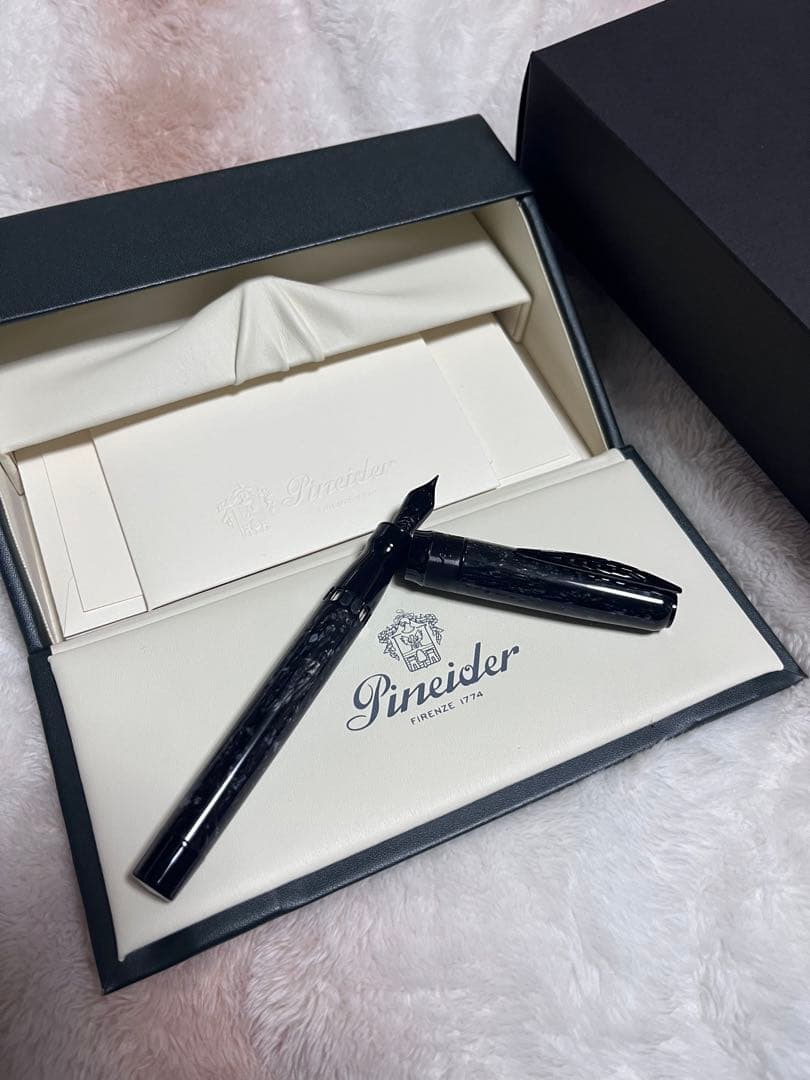新品未使用 ピナイダー ラ グランデ ベレッツァ ロック 万年筆 グレー EF