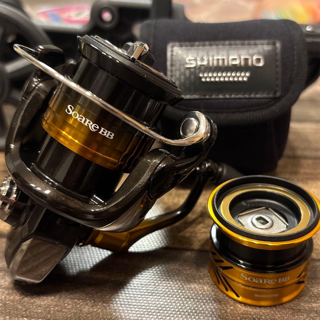 極美品 シマノ 22ソアレBB500SPG BB追加 替えスプール&ケース付き