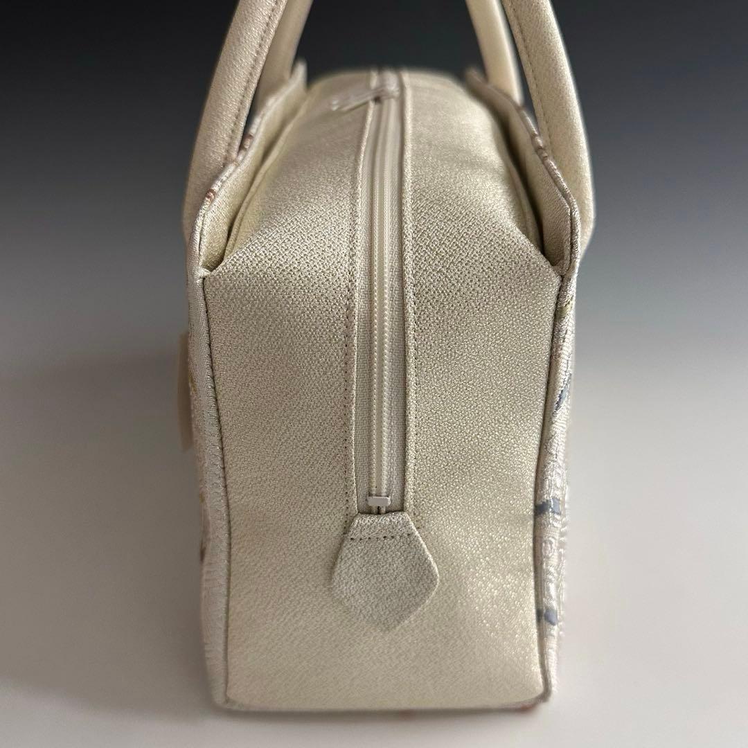 新品未使用品　京都 西陣織正絹帯地使用　利休バッグお茶席　25115