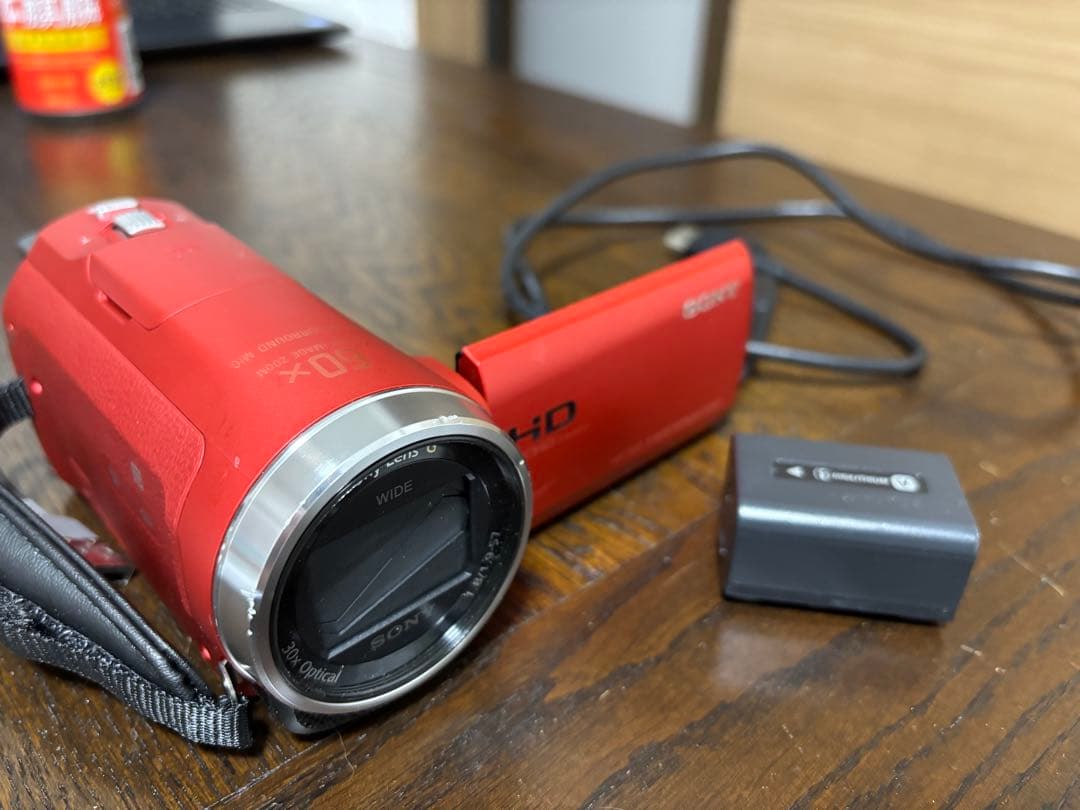 【美品】Sony Handycam HD 赤色 本体